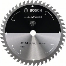 BOSCH Standard for Wood pjūklo diskas 184x1,6x16 mm T48